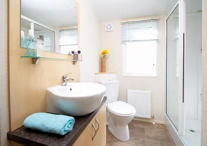 Static Caravan Double Bed Room